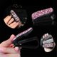 thumbnail image 4 of Glasses Holders for Car Sun Visor, 2 Pack Bling Crystal Rhinestones Fashion Car Eyeglasses Sunglasses Hanger Mount with Ticket Card Clip for Women Gir, 4 of 4