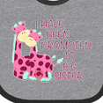 thumbnail image 4 of Inktastic I Have Been Promoted to Big Sister Pink Girls Baby Bib, 4 of 4