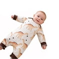thumbnail image 7 of Bellafa Newborn Baby Boys Cotton Romper Onesies Infant Long Sleeve One-Piece Toddler Button Jumpsuits Fall Spring Outfits, 7 of 7
