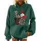 thumbnail image 1 of Sudaderas Con Capucha de Navidad Para Mujer, Suéter Informal Con Bolsillo de Manga Larga Estampado A La Moda, Blusa Odeerbi  ODB203178, 1 of 6