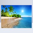 thumbnail image 2 of EeaseCA Beach Photo Studio Background Cloth 3D Seaside Photography Backdrop Wall Props 90x150cm (1725), 2 of 7