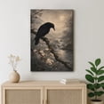 thumbnail image 3 of Canvas Print Gothic Crow Wall Art Dark Academia Decorative for Living Room Bedroom - 16"x24", 3 of 8