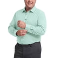 thumbnail image 2 of Men's Big and Tall Dress Shirt Long Sleeve Non Iron Classic Fit Button Up Spread Collar, 2 of 7