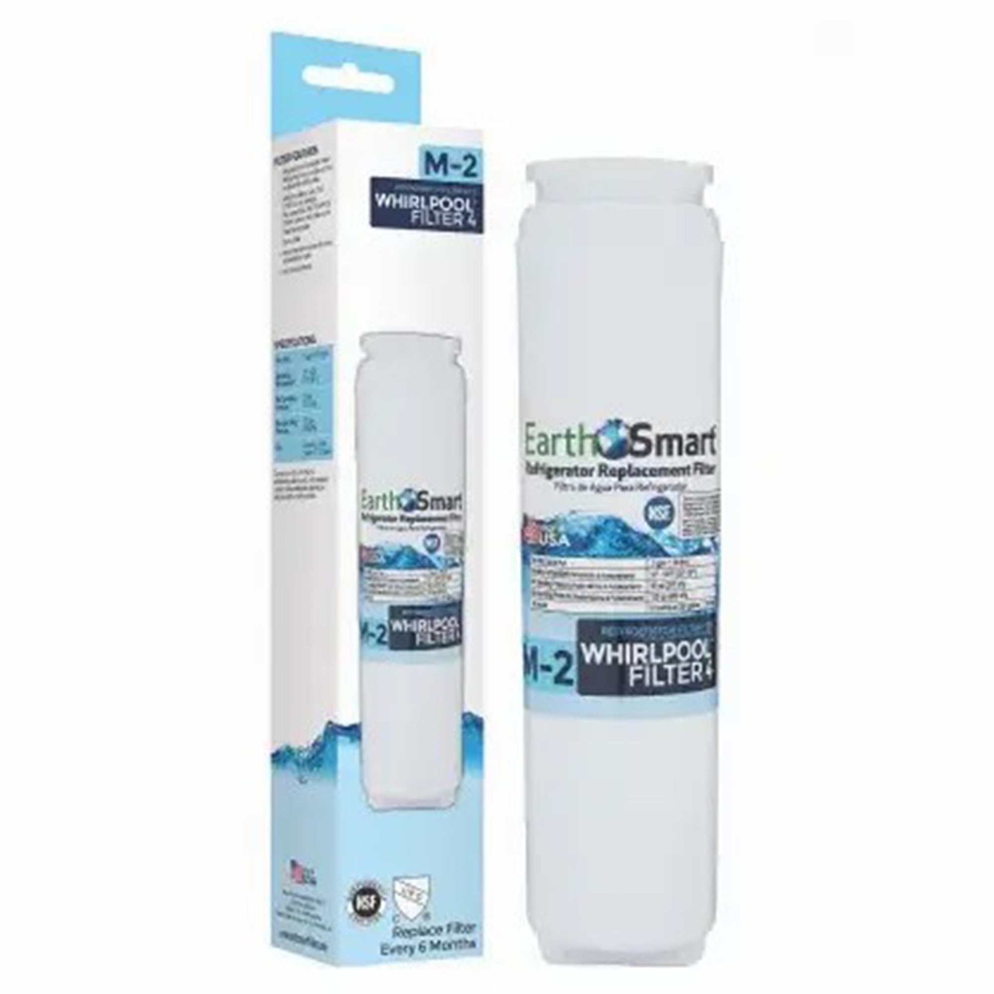 EarthSmart M-2 Refrigerator Replacement Filter For Whirlpool Filter 4