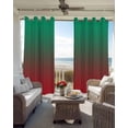 thumbnail image 4 of Green Red Ombre Blackout Curtains 90 Inches Long for Bedroom, Modern Abstract Art Aesthetics Thermal Insulated Room Darkening Black Out Window Curtain Panels Grommet Drapes for Living Room, 4 of 8