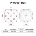 thumbnail image 6 of Lsque Girl Rabbit Printed Square Couch Cushion Covers, Floral Sofa Cushion Covers Replacement, Stretch Couch Covers for Couch-16.9in, 6 of 9