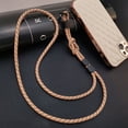 thumbnail image 5 of Fashion Keychain Crossbody Ornaments Neck Hanging Cord Braided Phone Lanyard Hand-woven Woven Rope Phone Anti-lost Straps BLACK, 5 of 7