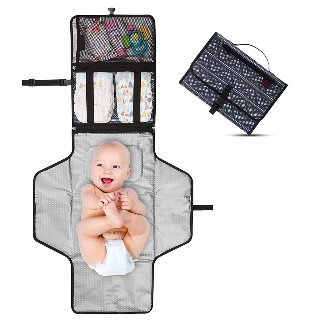 Kimyt Baby Changing Diaper Pad Newborn Nappy Diaper Play Changing Mat Portable Foldable Washable for Travel