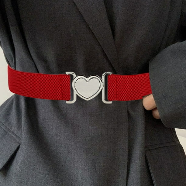 Cinturón fino con hebilla para mujer, cintura decorativa con falda, cinturón elástico estrecho, cintura versátil
