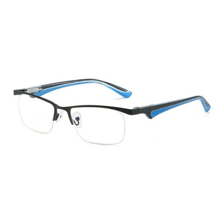 Fashion Eye Protection Vintage Elegant Reading Glasses Eyeglasses Ultra Light Frame Anti-Blue Light BLUE STRENGTH 400
