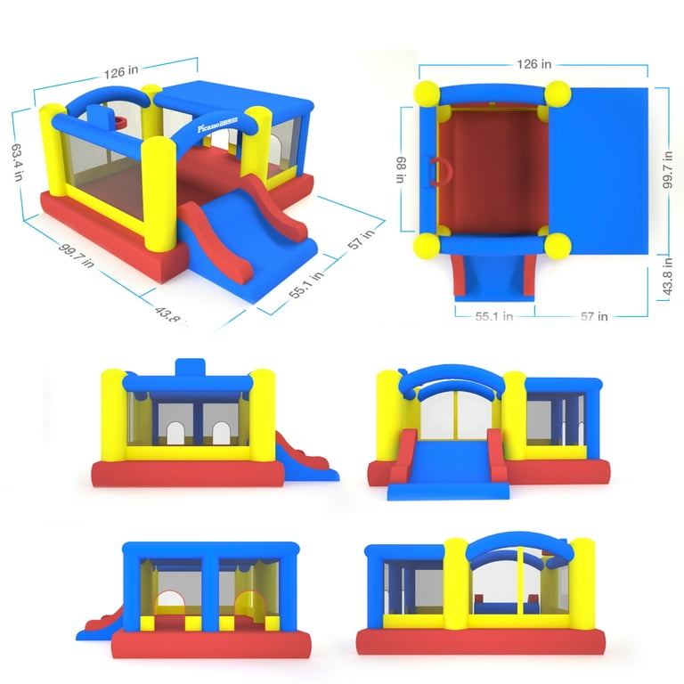 PicassoTiles Large Outdoor Inflatable Bounce House with