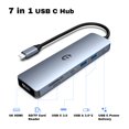 thumbnail image 3 of Totu Usb C Hub 7 En 1 Usb C Dock Con 4K Hdmi 2 Usb 3.0 Usb C 3.0 100W Tipo C Pd Ranura Para Tarjeta Sd/Tf Para Macbook Pro/Air Y Otras Computadoras Portátiles Tipo C, 3 of 5