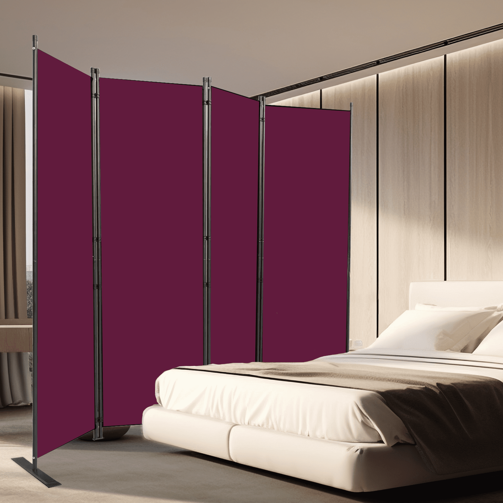 Multi Purpose Roon Divider Room Partition Morngardo Room Divider And Folding Privacy Screens 4 ...