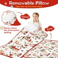 thumbnail image 3 of Multicolor Christmas Pattern Toddler Nap Mats for Kids Preschool,60"x20" Sleeping Mat Bag or Kids,Toddler Sleeping Bag,Toddler Nap Mat or Daycare, 3 of 6