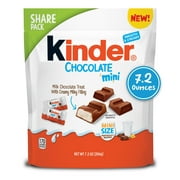 Kinder Chocolate Mini, Milk Chocolate Bars, Individually Wrapped Candy, up to 34 Minis