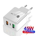 thumbnail image 3 of Standard 45W Dual USB QC3.0+PD25W Fast Charger for Mobile Phones, 3 of 6