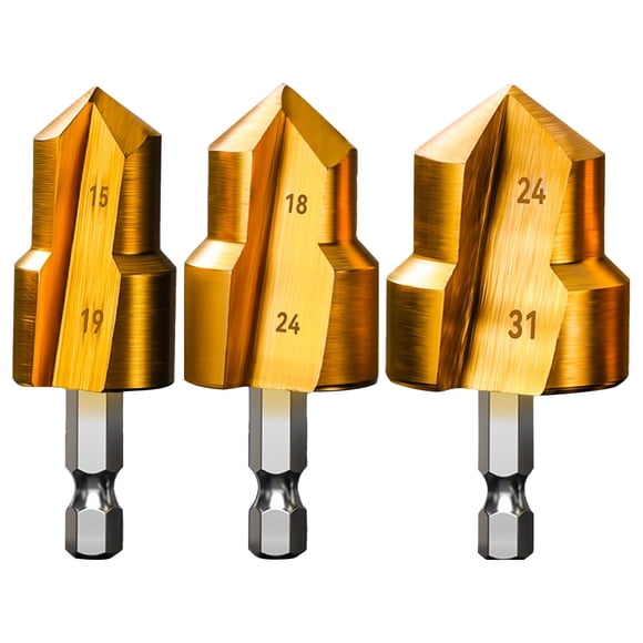 Combination Drill Tap & Tap Bit Set Screw Tapping Bit Tool for Drilling Tapping Countersinking Pipe Repair by Goohae