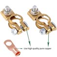 thumbnail image 3 of Youkk Battery Connector Terminal Clasp Car Supplies Copper Workmanship Long-lasting Widely Applicable Screw Connection Adapter, 3 of 6