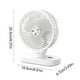 thumbnail image 3 of Ventilador Pequeño Colgante de Escritorio para Oficina, Usb, Portátil, con Pantalla Digital, Sin Batería, Requiere Alimentación Mediante Cable., 3 of 6