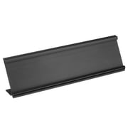 2x7.8inch Aluminum Name Plate Holder, L Type for Desk Sign Holder Black