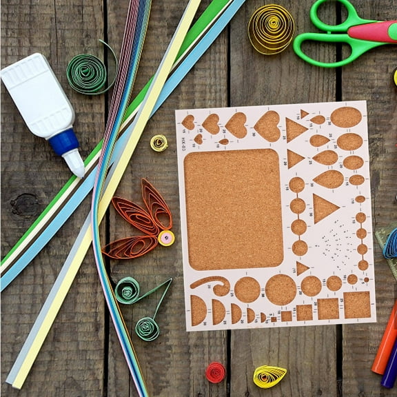 Worgeous Crafts Quilling Template Paper Flower Rolling Tool Strips Supplies Large