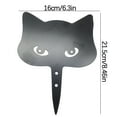 thumbnail image 3 of Halloween Black Cat Decorations Peeping Animal Metal Art Halloween Home Decor Outdoor Ornaments Cat Courtyard Lawn Gift Ideal for Cat Lovers Gift Animals Silhouette, 3 of 5