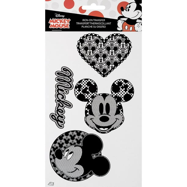 Icônes Souris Disney Mickey Iron-On Transfers-Lace Mickey