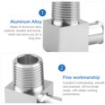thumbnail image 3 of 1pc Aluminum Alloy Line Adapter Sturdy 90 Degree Intake Manifold Fitting, 3 of 5
