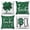 E, variant on St Patrick’s Day Throw Pillow Covers 18x18 Set of 4,Green Buffalo Plaid Decorative Pillow Cases for Bedroom Sofa Couch