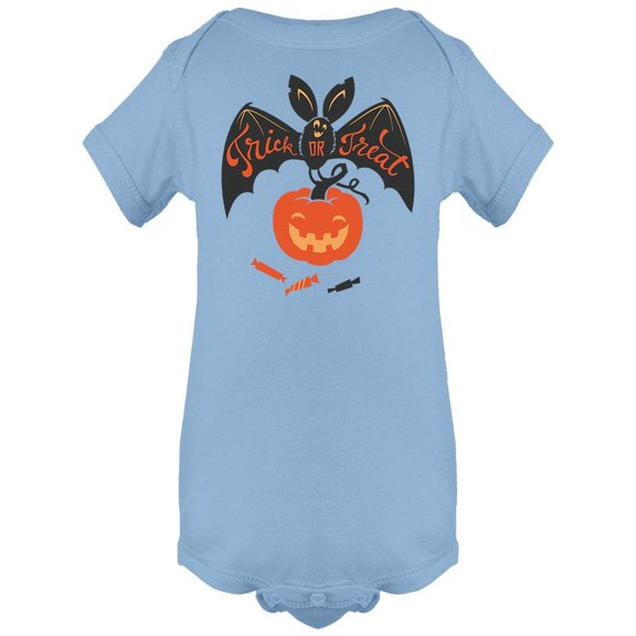 Bat With Pumpkin Bodysuit Infant -Image by Shutterstock, 24 Months