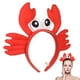 thumbnail image 5 of Bandas de cabello de peluche de cangrejo rojo Creative Big Eye Crab Cangrejo Diebar adorable Hoops Decorativo Tocado decorativo Favores Favores adornos adornos, 5 of 6