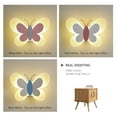 thumbnail image 4 of LED Butterfly Wall Lamp 14W 85-265v Children Bedroom Modern Lamps,White Wing & Pink, 4 of 9
