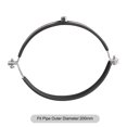 thumbnail image 3 of Unique Bargains 200mm Rigid Pipe Strap Clamps, Pipe Bracket Tube Clips 1 Pack, 3 of 5