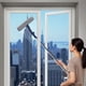 thumbnail image 1 of Double Sided Window Cleaner with Extendable Pole for High Rise Glass and Mirrors, 1 of 7