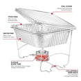thumbnail image 3 of Complete Chafing Dish Buffet Set (39pc) Disposable Catering Supplies- Includes Serving Utensils, 6hr Fuel cans, 6 Half size Chafing Pans & Wire Racks- Premium Party Food Warmer Trays, 3 of 7