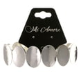 thumbnail image 2 of Mi Amore Silver-Tone Stretch Bracelet With Oval Shaped Design For Women TMB301, 2 of 3