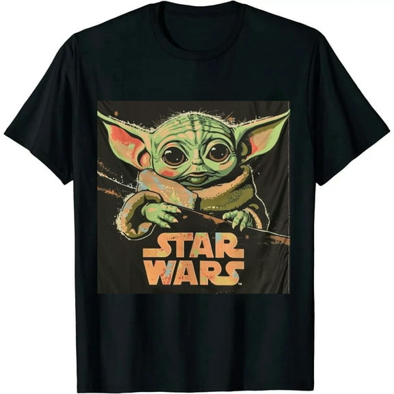 Qinduosi Mandalorian is Men's Short Sleeve Tee Shirt Black