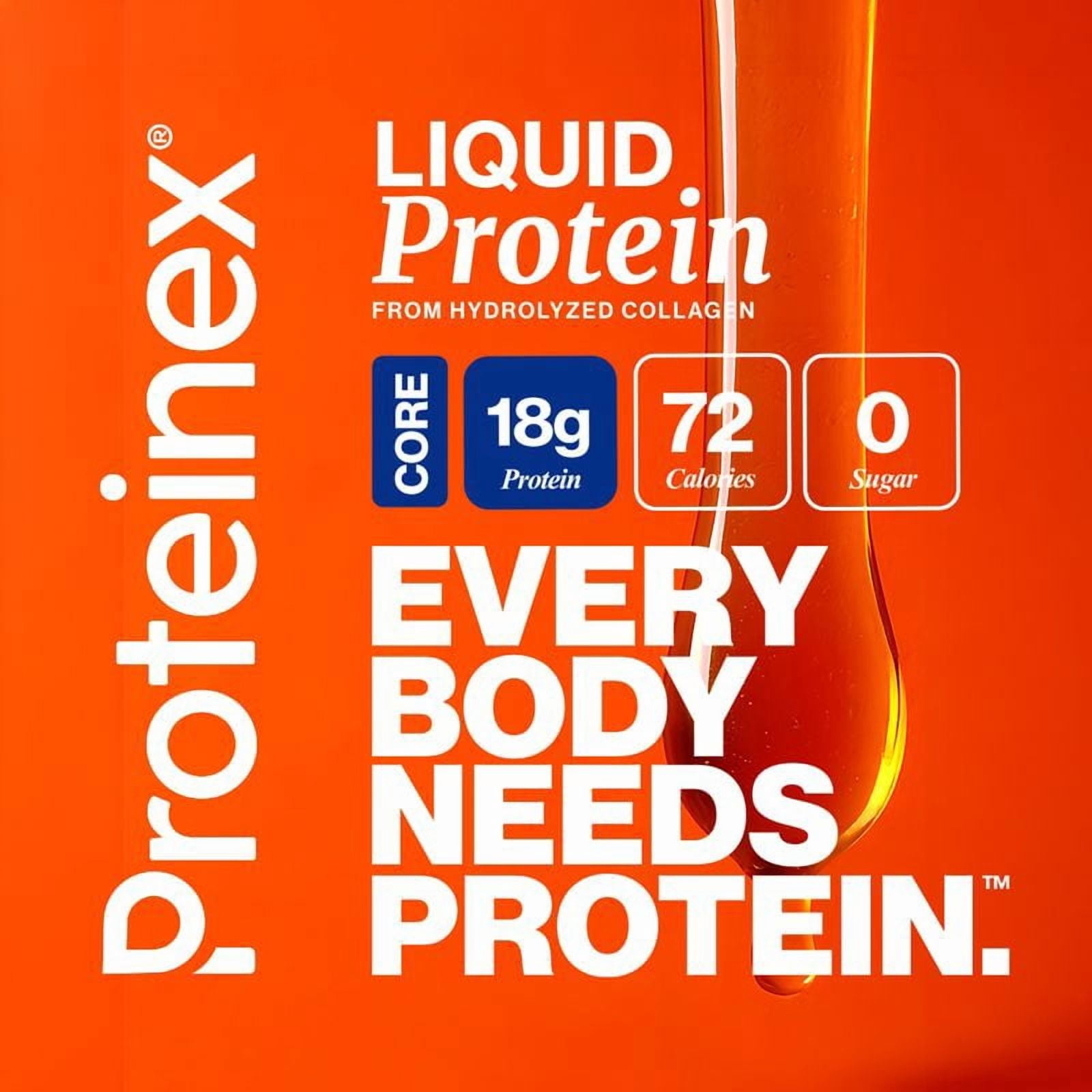 Proteinex Core Liquid Collagen Peptides, 18g Protein per serving | Zero Sugar, Zero Carbs, Ready to Drink | (Pina Colada, 30 Fl Oz)