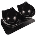 thumbnail image 1 of Pet Double Feeder Detachable Neck Protection Raised Pet Bowl with Non-Slip Base, 1 of 8