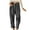 Gray, variant on Womens Pants High Waisted Work Corduroy Pants Fall Streetwear Straight Leg Trousers Loose Fit Slacks with Pockets Brown