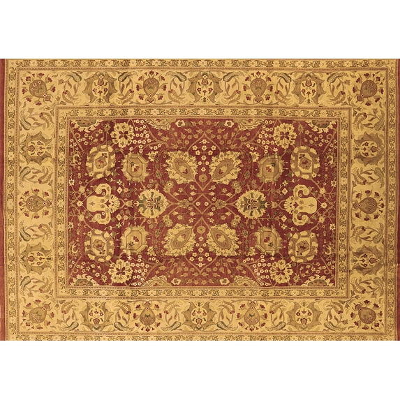 Ahgly Company Indoor Rectangle Oriental Brown Industrial Area Rugs, 3' x 5'