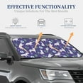 thumbnail image 4 of Xecao Cute Dog for Foldable Car Sun Shades (2-Pack) offer sun protection with an easy-fold design for convenient windshield shading., 4 of 7