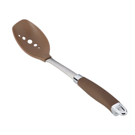 Anolon Tools and Gadgets Sure Grip Nylon Non-stick Slotted Spoon  13.25-Inch  Bronze