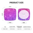 thumbnail image 6 of Picia Pink Purple Glitter Square Couch Cushion Covers,Magic Sofa Covers Washable,Stretch Couch Covers-16.9in, 6 of 9