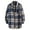 Blue, variant on LUOGENLI Mens Shirts Graphic Tees Valentines Mens Comfortable Fashion Baggy Plaid Long Sleeved Lapel Shirt Vintage Shirts for Men Graphic Tee St. Patrick's Day Black L