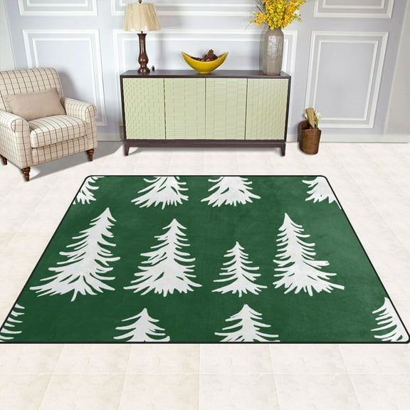 Nature's Evergreens 63''x48'' Plush Memory Foam Bath Mat, Soft, Absorbent, Non Slip, Durable