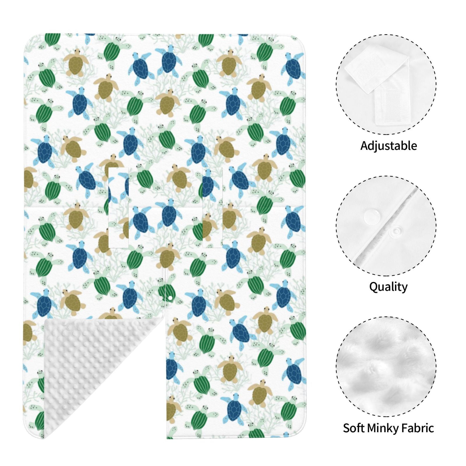 Naloa Cute Turtle Baby Car Seat Cover, Breathable Baby Carrier Cover, Multiuse Baby Carrier Cover & Nursing Breastfeeding Cover