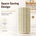 thumbnail image 4 of 60 Pcs Mini Dessert Plates Cupcake Plates, XISELI 3.5 Inch Scalloped Edge Paper Dessert Plates Round Mousse Cupcake Base for Baking Birthday Wedding Party Events, Beige, 4 of 7