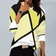 thumbnail image 1 of Pntutb - Blusa de manga larga para mujer, estilo informal, cuello redondo, costuras, color de contraste Pntutb Pntutb-7098, 1 of 5