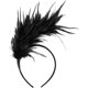 thumbnail image 1 of RV Diadema de plumas de los años 20, diadema estilo flapper de los años 20, diadema clásica vintage, tocado para fiesta temática de boda, diadema de plumas (negro) Sailing Electrónica, 1 of 5